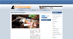 Desktop Screenshot of be-a-private-investigator.net
